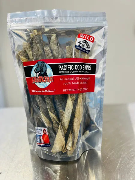 Broluxe Ltd. Co. XL American Bully AlaSkins 9oz Cod Whole Skin Sticks