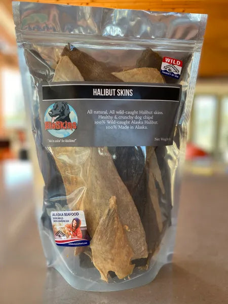 Broluxe Ltd. Co. XL American Bully AlaSkins 6oz Halibut Whole Skins