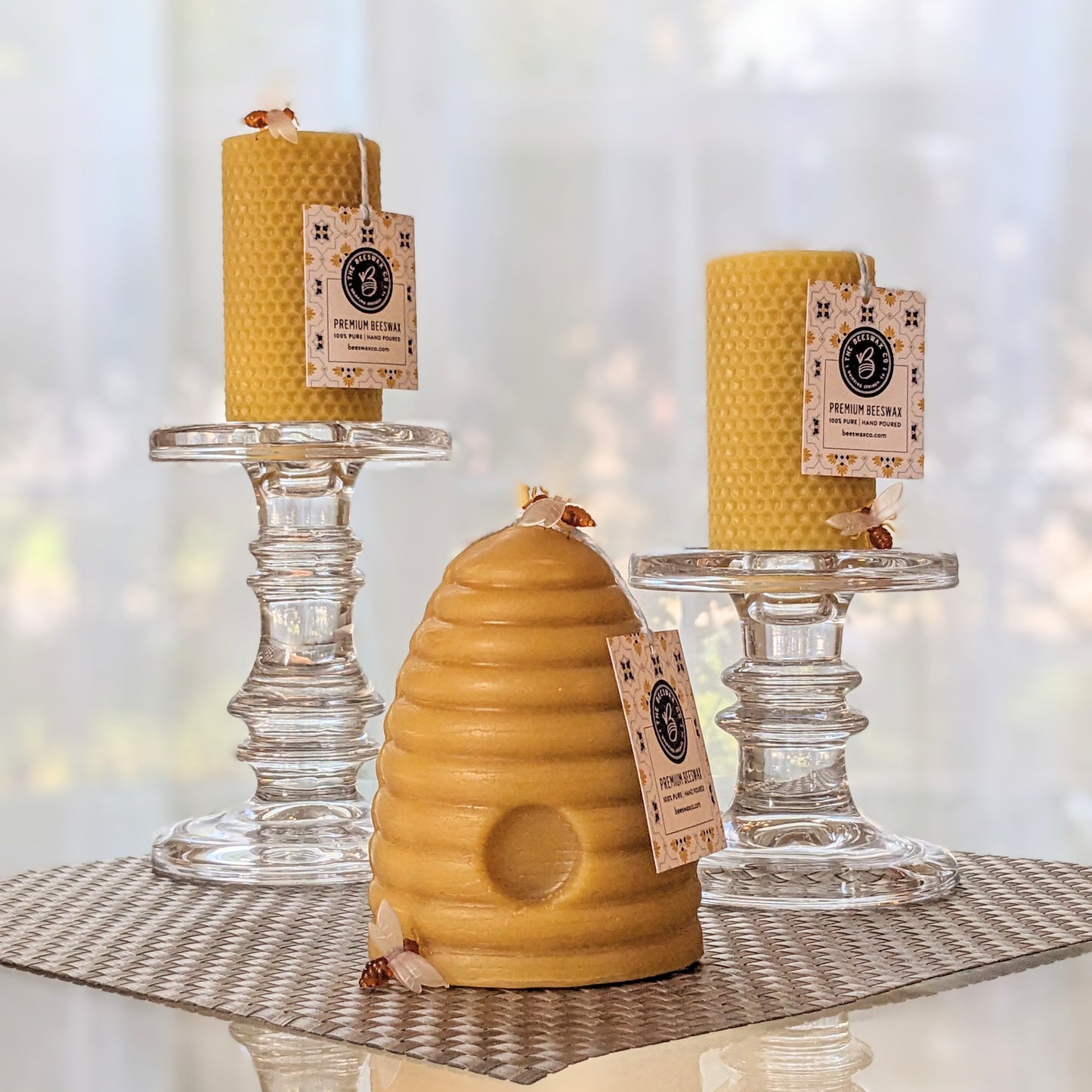 Broluxe Ltd. Co. XL American Bully Beeswax Co. - Beehive - Pet Safe Beeswax Candle