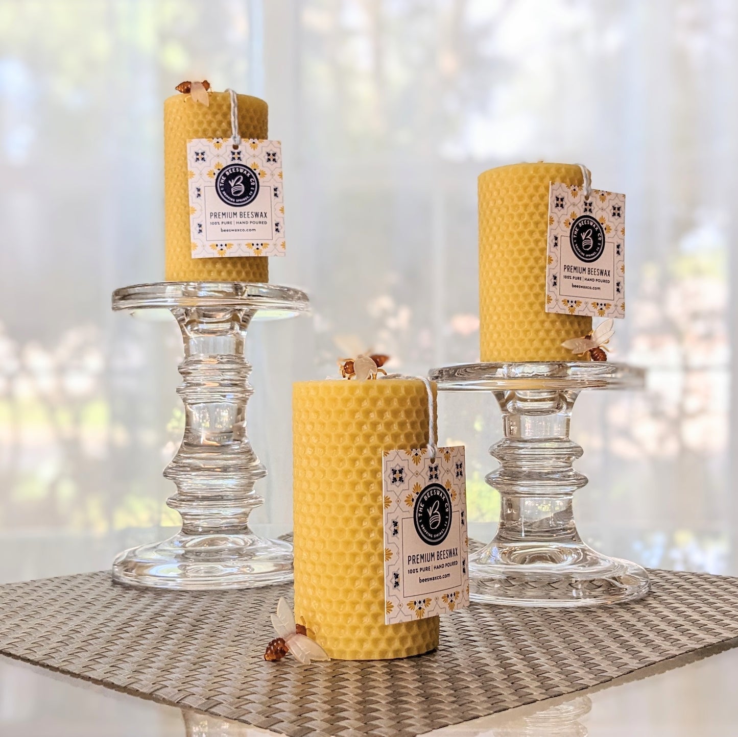 Broluxe Ltd. Co. XL American Bully Beeswax Co. - Honeycomb - Pet Safe Beeswax Candle
