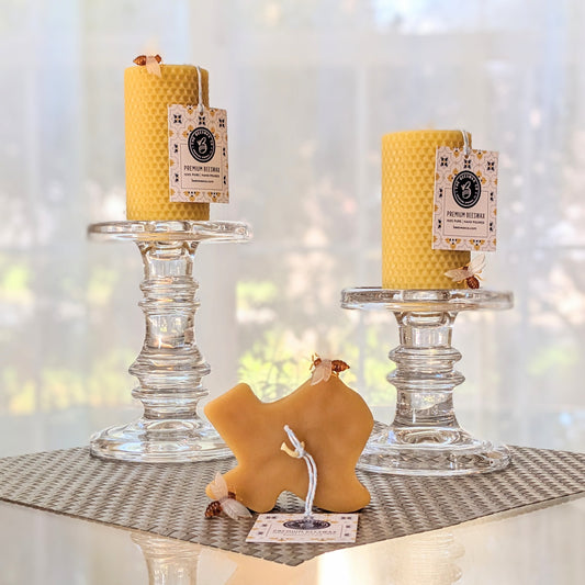 Broluxe Ltd. Co. XL American Bully Beeswax Co. - Texas - Pet Safe Beeswax Floating Candle