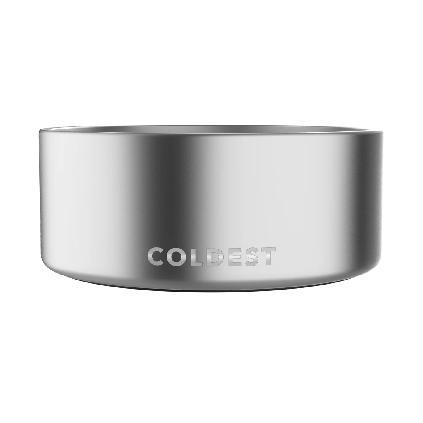 Broluxe Ltd. Co. XL American Bully COLDEST Pet Dog Bowl - 100 oz - Polished Steel 304 Stainless Steel