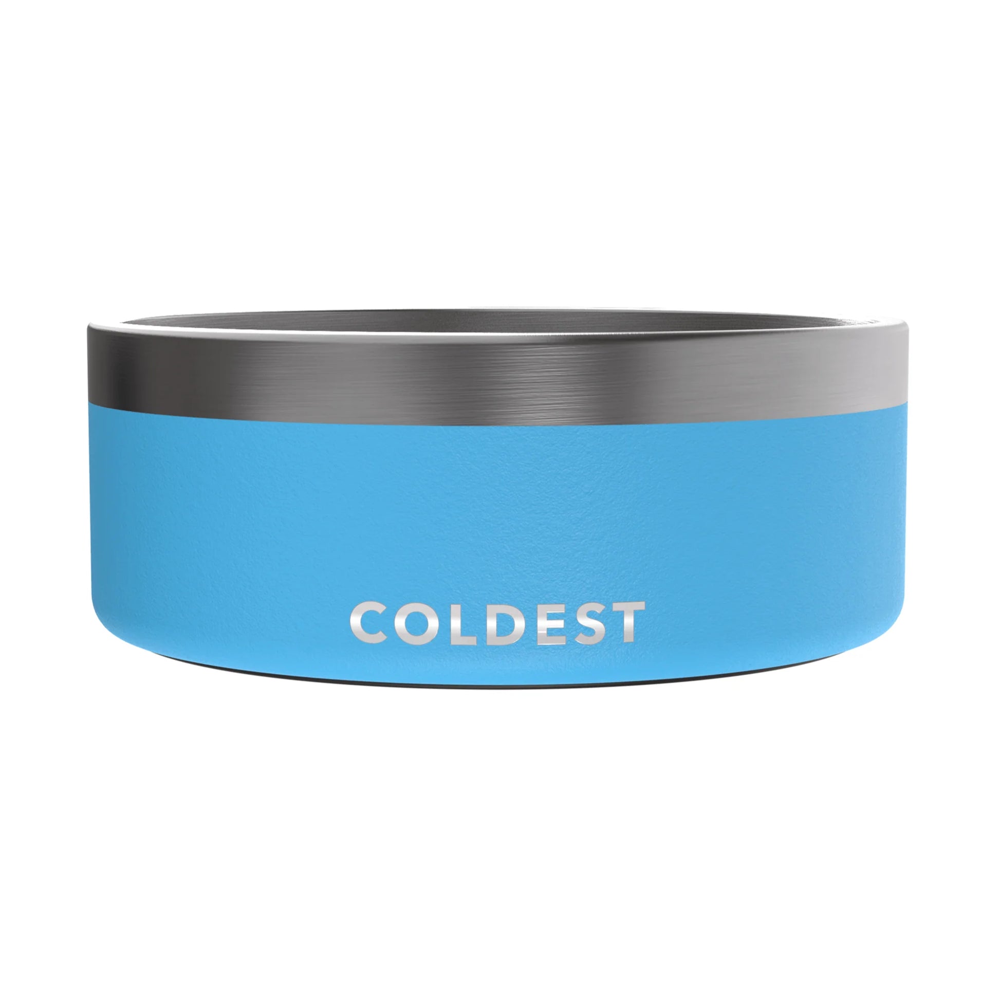 Broluxe Ltd. Co. XL American Bully COLDEST Pet Dog Bowl - 64 oz - Celestial Blue 304 Stainless Steel