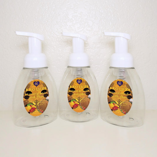 BROLUXE XL American Bully Foamer Pump PET Thanksgiving Clear Plastic Bottle 8oz (Empty) Lemongrass, Lavender, Unscented