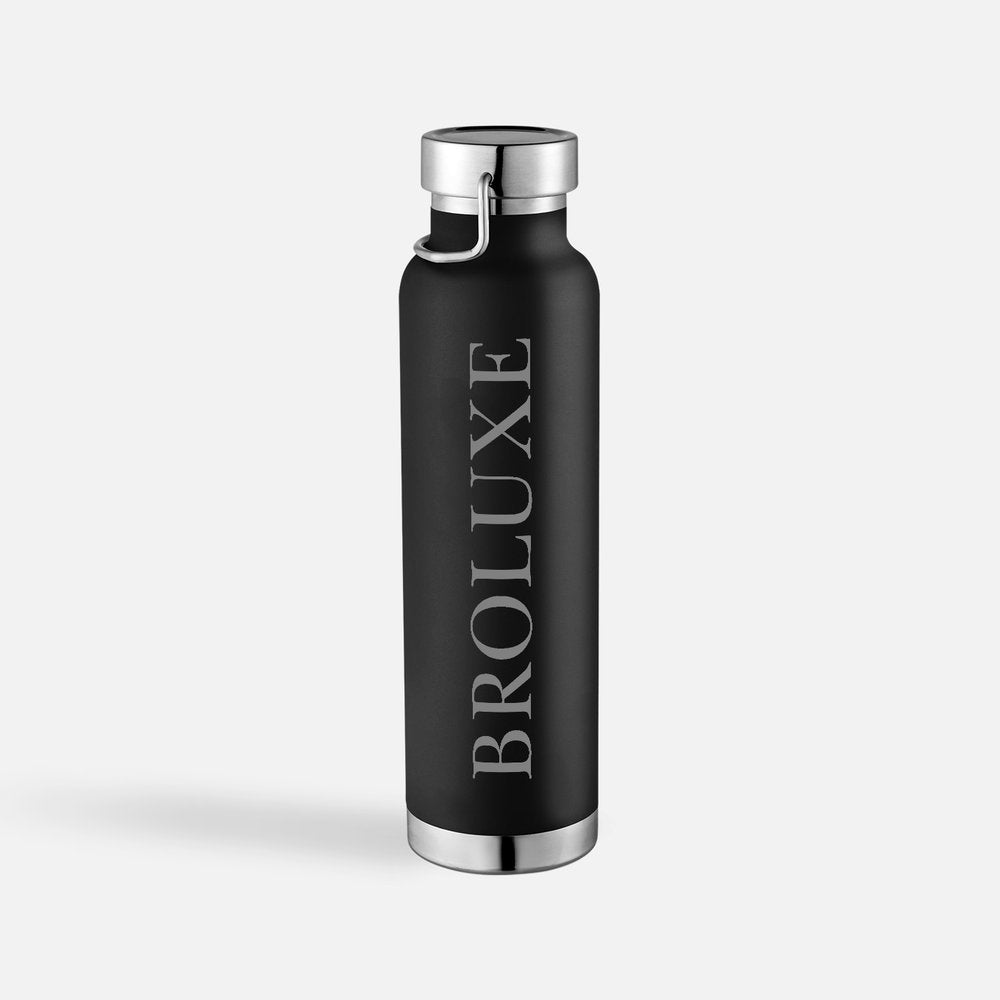 Broluxe Ltd. Co. XL American Bully Insulated Wide-Mouth Stainless Steel Bottle Black 22oz
