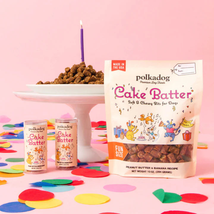 Broluxe Ltd. Co. XL American Bully Polkadog 10oz Cake Batter Training Treat