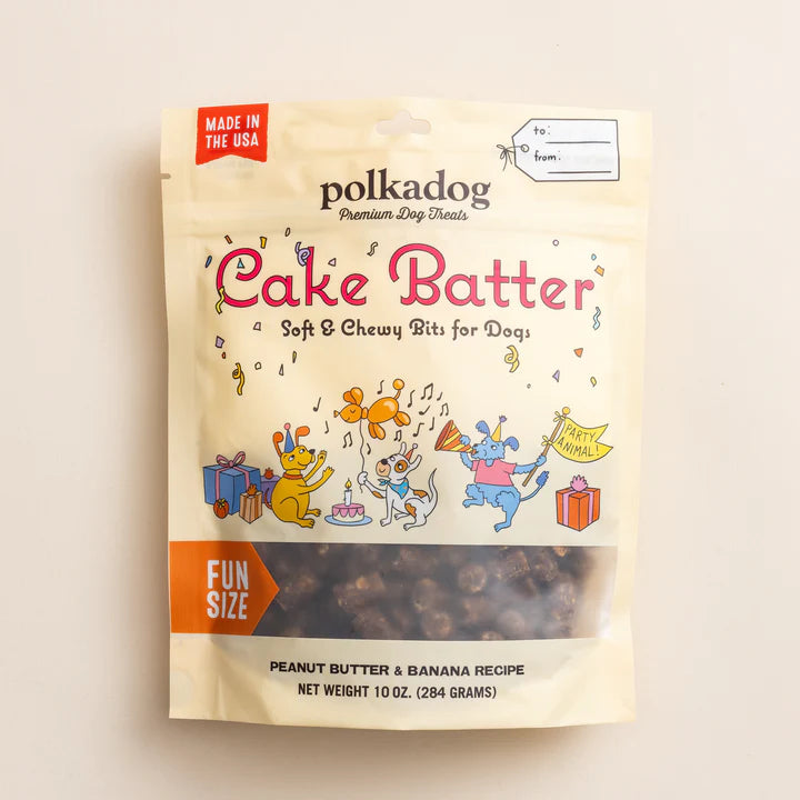 Broluxe Ltd. Co. XL American Bully Polkadog 10oz Cake Batter Training Treat