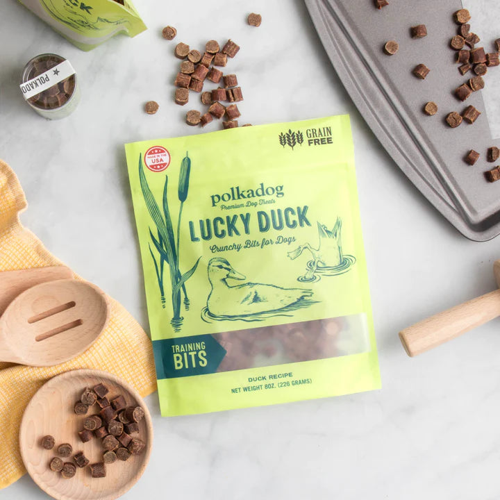 Broluxe Ltd. Co. XL American Bully Polkadog 8oz Lucky Duck Training Treat
