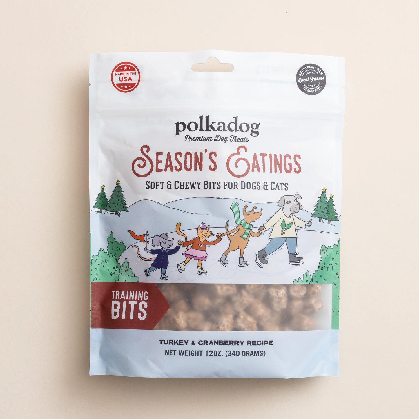 Broluxe Ltd. Co. XL American Bully | Polkadog 12oz Season's Eatings Training Treat