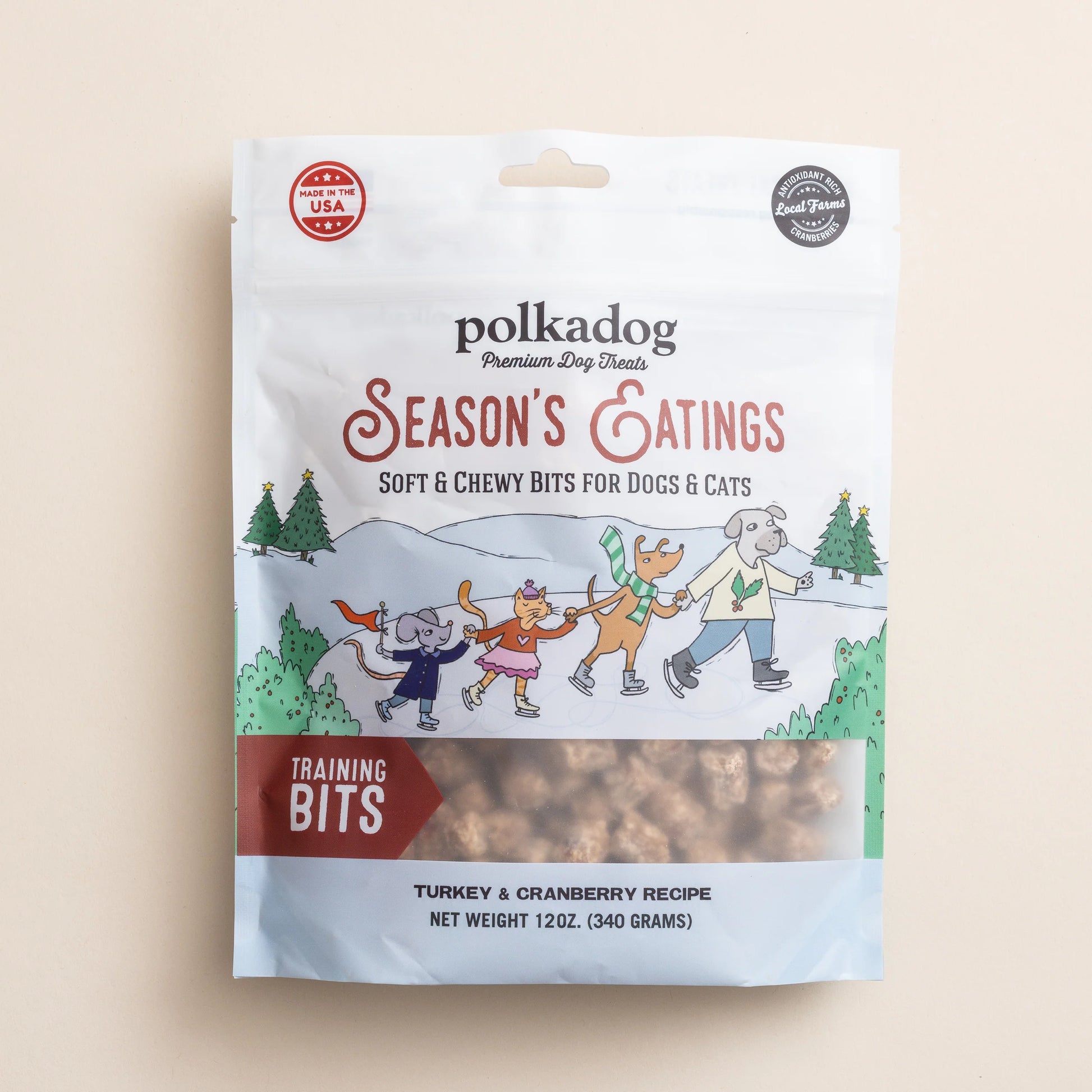 Broluxe Ltd. Co. XL American Bully | Polkadog 12oz Season's Eatings Training Treat