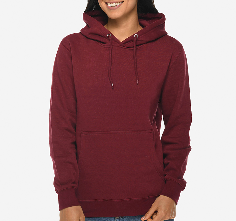 Maroon store plain hoodie