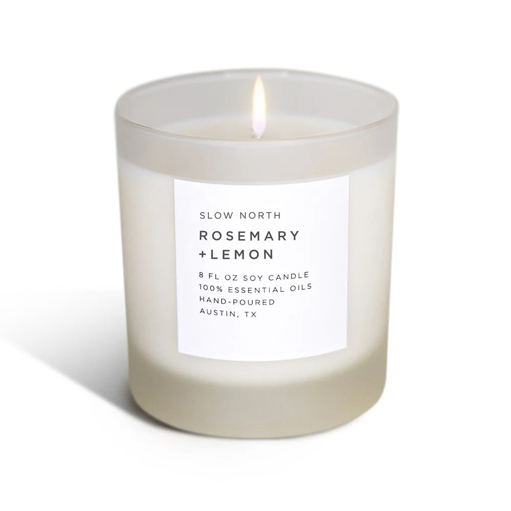 Broluxe Ltd. Co. XL American Bully Slow North - Rosemary+Lemon - Pet Safe Soy Wax Candle - 100% Essential Oils Only