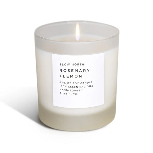 Broluxe Ltd. Co. XL American Bully Slow North - Rosemary+Lemon - Pet Safe Soy Wax Candle - 100% Essential Oils Only