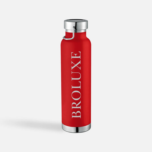 Broluxe Ltd. Co. XL American Bully Insulated Wide-Mouth Stainless Steel Bottle Red 22oz
