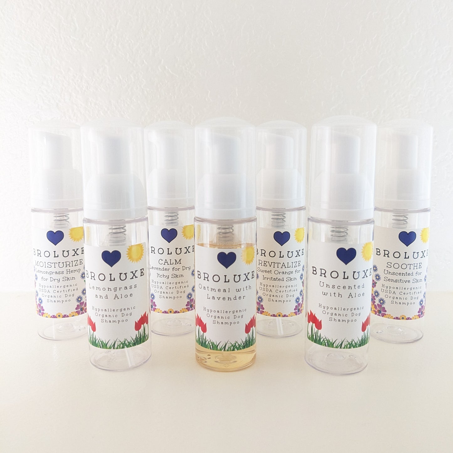 BROLUXE XL American Bully Foamer Pump PET Spring Clear Plastic Bottle 1.69oz (Empty)