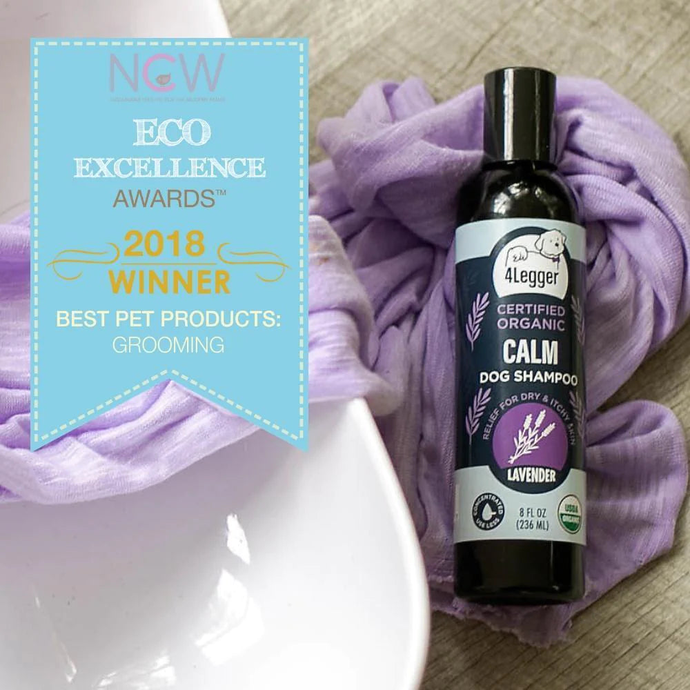 Broluxe Ltd. Co. XL American Bully 4-Legger CALM - Pet Shampoo for Dry Itchy Skin - Lavender with Calendula and St. John's Wort - USDA Certified Organic