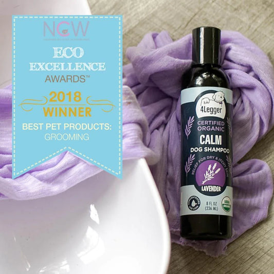 Broluxe Ltd. Co. XL American Bully 4-Legger CALM - Pet Shampoo for Dry Itchy Skin - Lavender with Calendula and St. John's Wort - USDA Certified Organic
