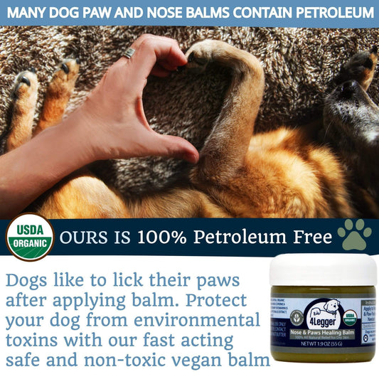 Broluxe Ltd. Co. XL American Bully 4-Legger Healing Balm for Dog Nose and Paw Pads with SPF 15 - USDA Certified Organic