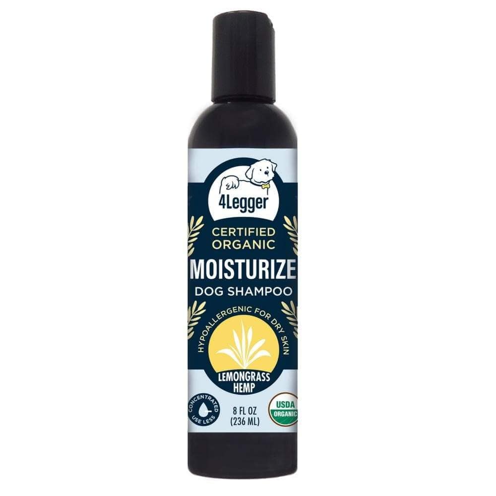 Broluxe Ltd. Co. XL American Bully 4-Legger MOISTURIZE - Dog Shampoo for Dry Skin - Lemongrass Hemp - USDA Certified Organic