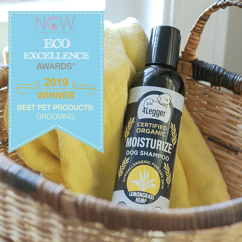 Broluxe Ltd. Co. XL American Bully 4-Legger MOISTURIZE - Dog Shampoo for Dry Skin - Lemongrass Hemp - USDA Certified Organic