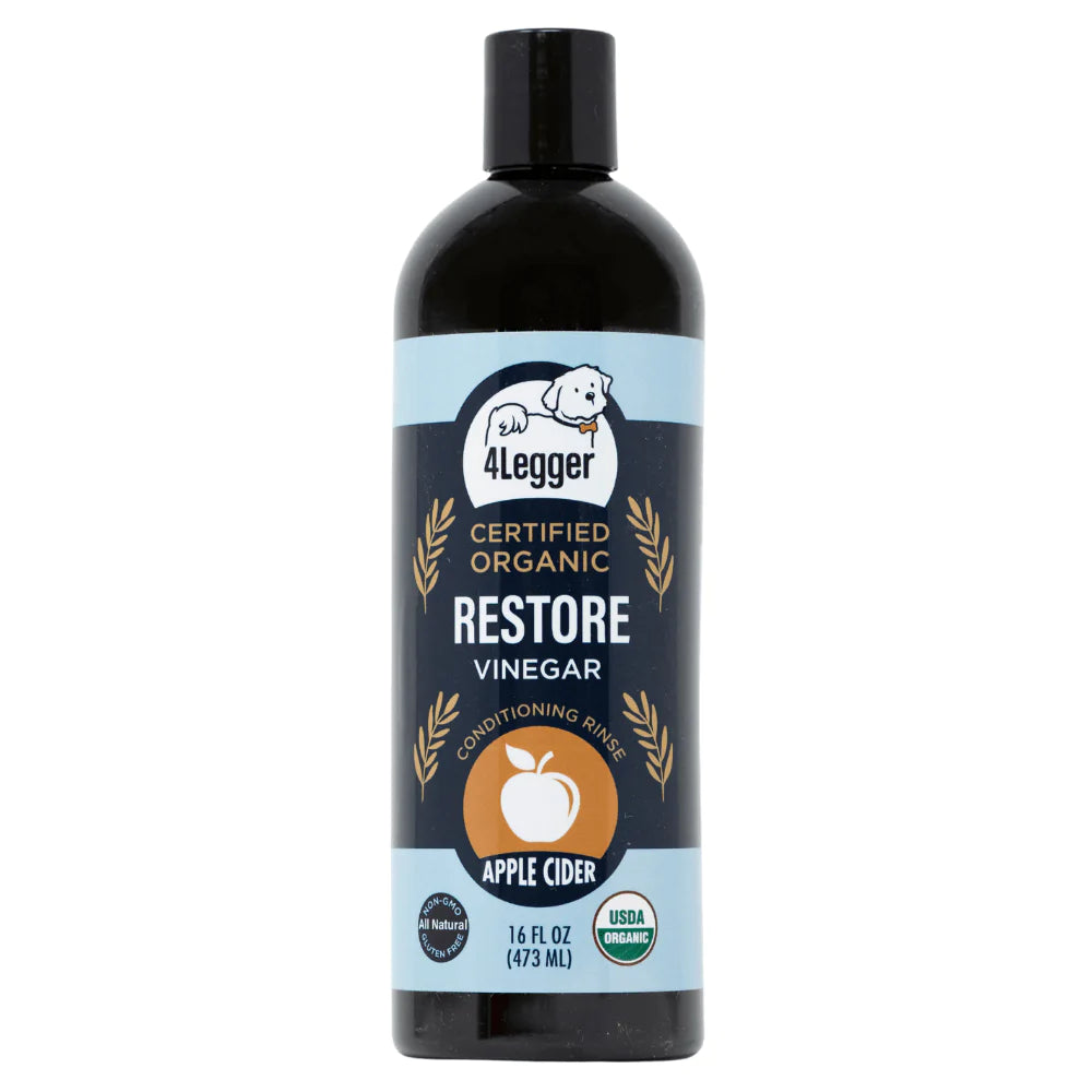 Broluxe Ltd. Co. XL American Bully 4-Legger RESTORE - Conditioning Rinse for Dogs - Apple Cider Vinegar - USDA Certified Organic 16 oz