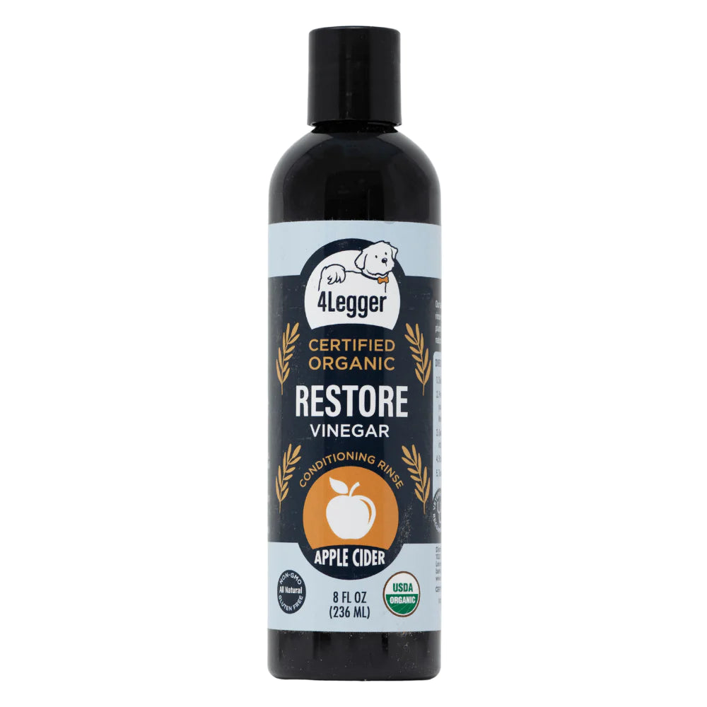 Broluxe Ltd. Co. XL American Bully 4-Legger RESTORE - Conditioning Rinse for Dogs - Apple Cider Vinegar - USDA Certified Organic 8 oz