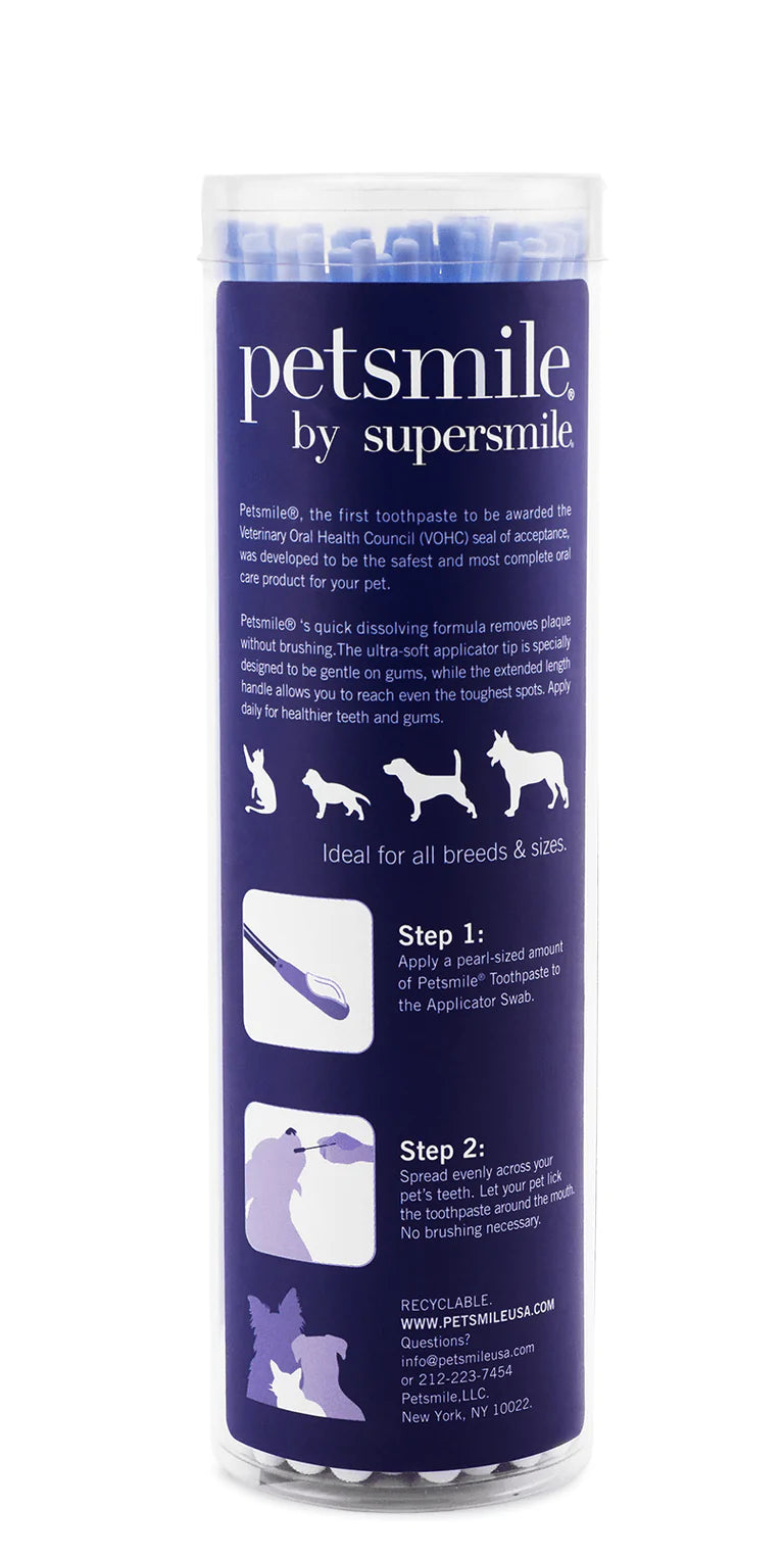 Broluxe Ltd. Co. XL American Bully Petsmile Professional Pet Toothpaste Applicator Swabs