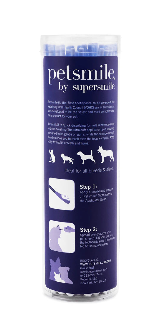 Broluxe Ltd. Co. XL American Bully Petsmile Professional Pet Toothpaste Applicator Swabs