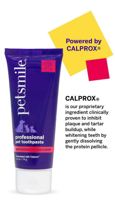Broluxe Ltd. Co. XL American Bully Petsmile Professional Pet Toothpaste - Rotisserie Chicken Flavor - VOHC Registered Seal