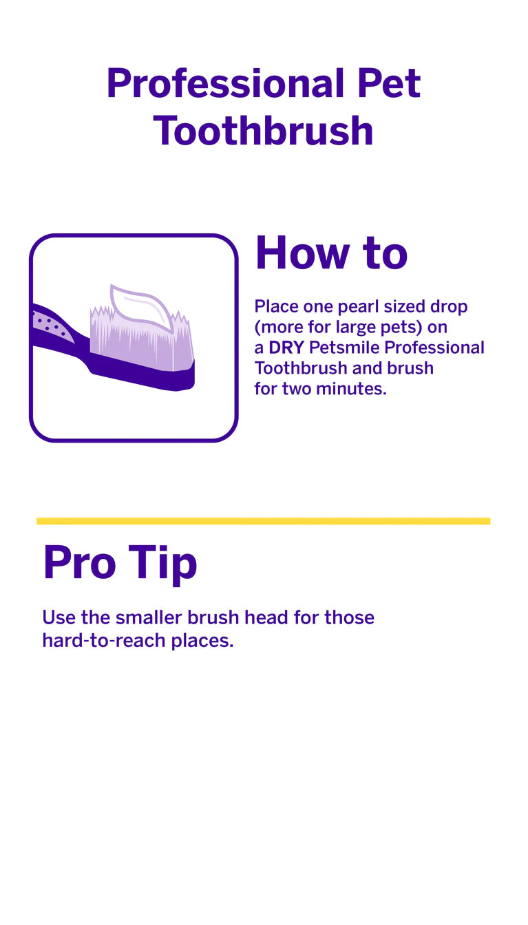 Broluxe Ltd. Co. XL American Bully Petsmile Professional Pet Toothbrush - Patented 45° Dual-Ended Brush Head - How to Use