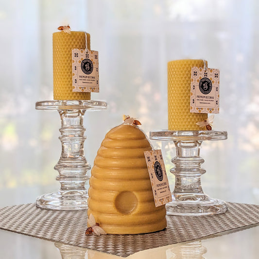 Broluxe Ltd. Co. XL American Bully Beeswax Co. - Beehive - Pet Safe Beeswax Candle