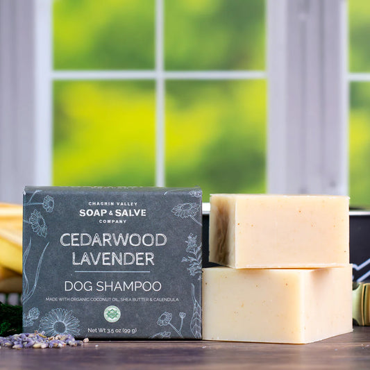Broluxe Ltd. Co. XL American Bully Chagrin Valley - Dog Shampoo Bar - Cedarwood Lavender - USDA Certified Organic