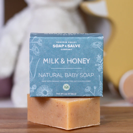 Broluxe Ltd. Co. XL American Bully Dog Parent - Chagrin Valley - Soap All-In-One Bar - Milk & Honey Baby Soap - USDA Certified Organic