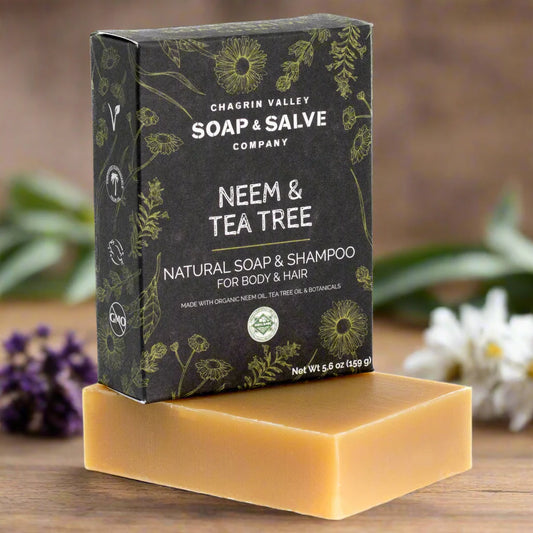Broluxe Ltd. Co. XL American Bully Dog Parent - Chagrin Valley - Soap Shampoo Bar - Neem & Tea Tree - USDA Certified Organic