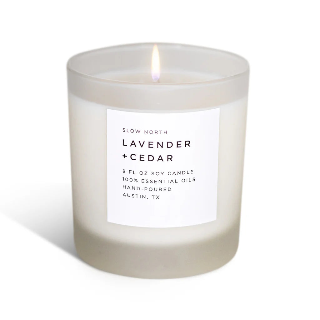 Broluxe Ltd. Co. XL American Bully Slow North - Lavender+Cedar - Pet Safe Soy Wax Candle - 100% Essential Oils Only