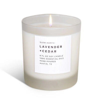 Broluxe Ltd. Co. XL American Bully Slow North - Lavender+Cedar - Pet Safe Soy Wax Candle - 100% Essential Oils Only