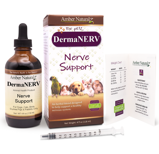 Broluxe Ltd. Co. XL American Bully | Amber NaturalZ DermaNERV Nerve Support 4oz