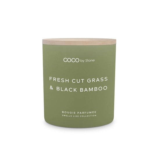 Broluxe Ltd. Co. XL American Bully COCO by Stone Fresh Cut Grass - Pet Safe Coconut Wax Candle - Food Grade Certified