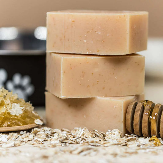 Broluxe Ltd. Co. XL American Bully Chagrin Valley - Dog Shampoo Bar - Honey & Oats - USDA Certified Organic