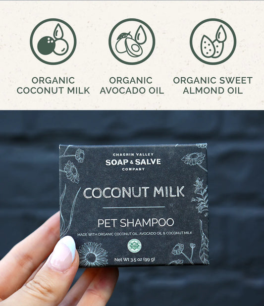Broluxe Ltd. Co. XL American Bully Chagrin Valley - Pet/Dog Shampoo Bar - Coconut Milk - USDA Certified Organic