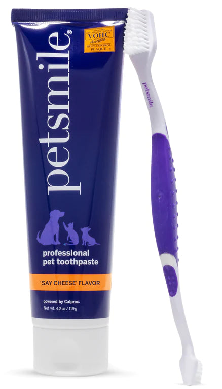 Broluxe Ltd. Co. XL American Bully Petsmile Professional Dental Kit - Say Cheese Flavor - VOHC Registered Seal